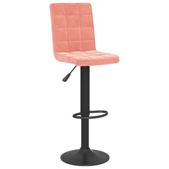 vidaXL Taburete De Bar De Terciopelo Rosa Vidaxl
