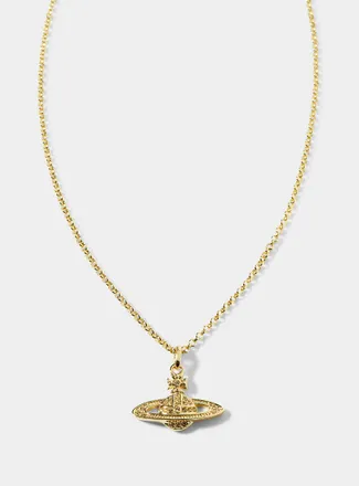 Vivienne Westwood Womens Mini bas relief pendant necklace