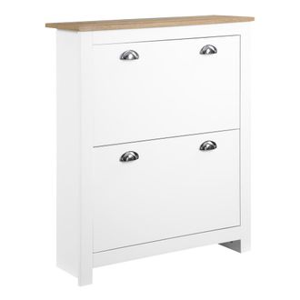 HOMCOM Zapatero 79x23x90.5 cm Blanco