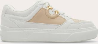 Ferragamo Women Gancini sneaker White Size 10.5