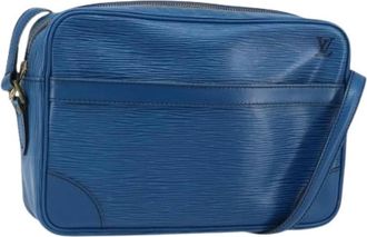 Louis Vuitton Pre-owned Cross Body Bags, female, Blue, Size: ONE SIZE Pre-owned Leather Cross Body Bag