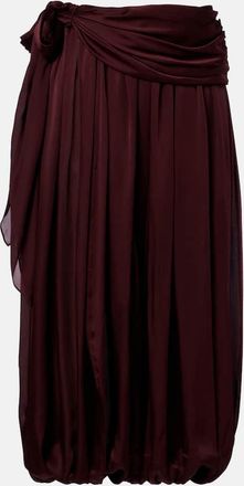 Zimmermann Luna draped silk tapered pants