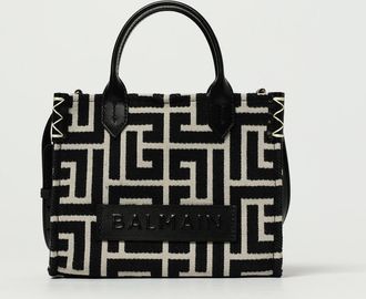 Balmain Borsa B-Army Balmain canvas e pelle