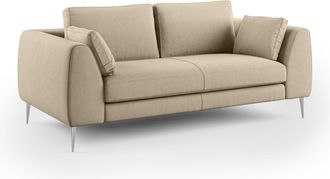 Divani.Store Divani.store - Plano Sof&aacute; Moderno En Microfibra T&eacute;cnica Desmontable 196 Cm Beige