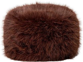 Sofie Schnoor Dorasw Faux Fur Hat - Dames - Hoeden - Bruin - ONE Size - Polyester - Accessoires