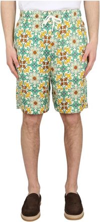 Dr&ocirc;le de Monsieur Le Short Fa&iuml;ence - Heren - Korte Broeken - Veelkleurig - S - Korte Broeken