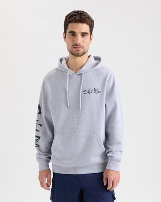 Salt Life Guide Me Home Hoodie in Athletic Heather at Nordstrom, Size Xx-Large