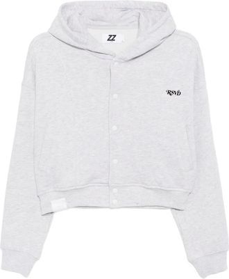 Izzue button-up bomber jacket - women - Cotton - S - Grey