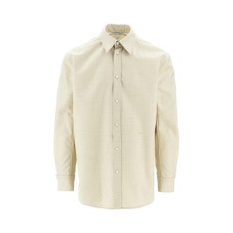 Bottega Veneta Wool and cotton twill shirt Man 48