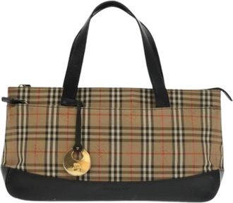 Burberry Pre-owned Handbags, female, Beige, Size: ONE SIZE Pre-owned Nova Check Handbag