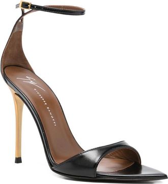 Giuseppe Zanotti Black Ankle-strap Heels