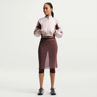 Nike Womens Nike Sportswear Slim Sheer Skirt in Purple | IR1678-502