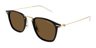 Montblanc MB0295S 001 Mens Sunglasses Black Size 49