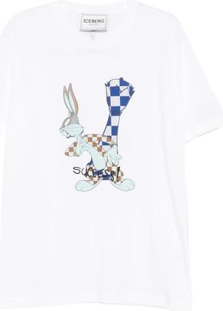 Iceberg T-shirt met grafische print - Heren - T-shirts - Wit - L - Katoen - Tops