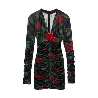 Blumarine Minivestido con estampado floral - Dresses - Mujer - Multicolor - S