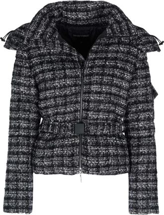 Armani Textured Tweed Jas - Dames - Jassen - Zwart - Maat: 4XS Tweed