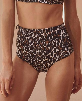 The Great. Reversible Mid Rise Brief In Leopard/black