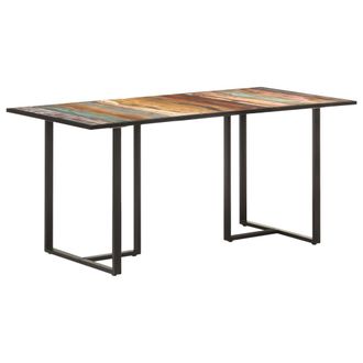 vidaXL Vidaxl - Mesa De Comedor De Madera Maciza Reciclada 160 Cm