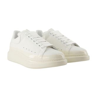 Alexander McQueen Oversized Leather Sneaker - White