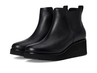 Cole Haan Zerogrand City Wedge Boots Womens Boots Black/Black Waterproof : 10.5 B - Medium, Leather