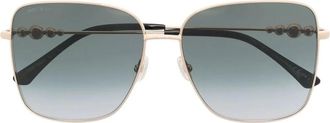 Jimmy Choo Eyewear Zonnebril met vierkant montuur - Goud
