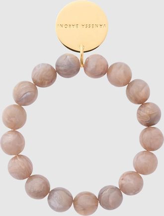 Vanessa Baroni Bracelet Mini Beads Flex Biancone Marble