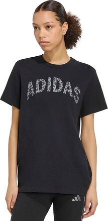 adidas T-shirt met korte mouwen en luipaardprint
