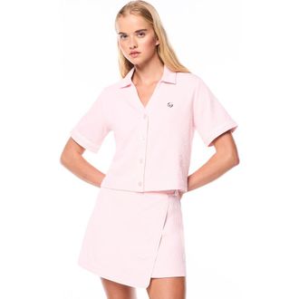 Sergio Tacchini Tullia Cabana Shirt in Barely There at Nordstrom, Size Xx-Large
