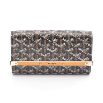 Goyard Multi-Color Navy Coated Canvas Wood Pouch (Pre-Owned)
