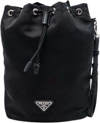 Prada Pre-owned Nylon Pouch - Pre-owned - Mujer - Negro - ONE SIZE