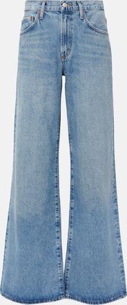A Gold E Clara low-rise wide-leg jeans