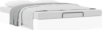 vidaXL Estructura de cama otomana sin colchón blanco 140x190cm vidaXL