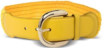 Dolce & Gabbana Cintura intrecciata in paglia - Giallo