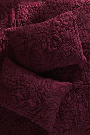 Anthropologie Dahlia Cotton Jersey Floral Shams, Set of 2