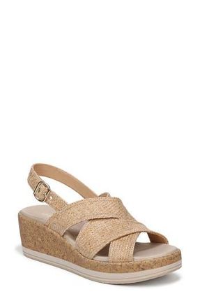 Life Stride Rye Slingback Sandal - Wide Widths Available in Natural at Nordstrom Rack, Size 9