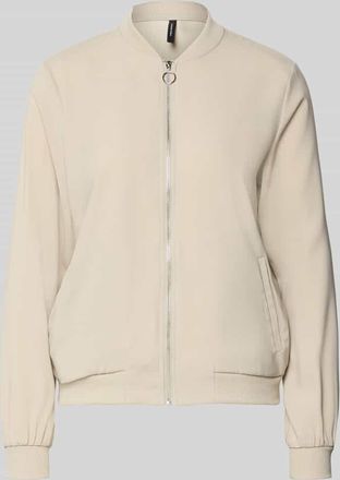 Vero Moda Regular Fit Bomberjacke mit College-Kragen Modell COCO in Sand, Gr&ouml;&szlig;e XL