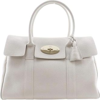 Mulberry Pre-owned Leather Tote - Dames - Vintage Handtas - Beige - ONE Size - Leer - Vintage