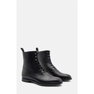 Scarosso Archie Boots in Black - Calf at Nordstrom, Size 40.5