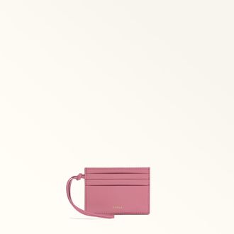Furla Allegra Porta Carte Di Credito S Blush Pink Rosa Pelle Di Vitello Sidney Donna