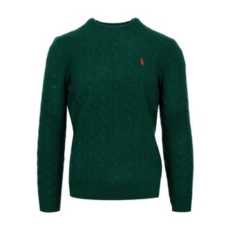 Polo Ralph Lauren Truien & Vesten, Heren, Groen, XL, Cashmere Crewneck Sweater