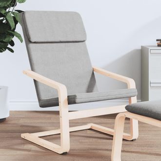 vidaXL Sill&oacute;n De Relax De Tela Gris Claro Vidaxl