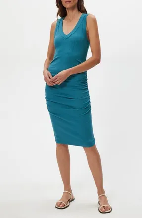 Michael Stars Esme Ruched Tank Dress in Glaze at Nordstrom, Size X-Small