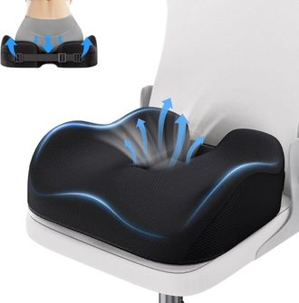 OEM Coj&iacute;n Ortop&eacute;dico Para Silla De Oficina, Alivio De Presi&oacute;n Para Coxis, Ci&aacute;tica Y Cadera, Almohada Ergon&oacute;mica De Espuma Viscoel&aacute;stica