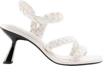 Souliers Martinez ISA Sandalen - Dames - Sandalen met hakken - Wit - 41 EU - Leer - Schoenen