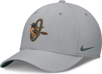 Nike Baltimore Orioles City Connect Rise Nike Mens Dri-FIT MLB Hat in Grey | NB17068NOLE-UHT