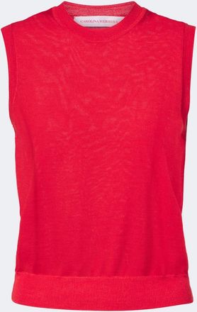 Carolina Herrera Top in misto lana e seta