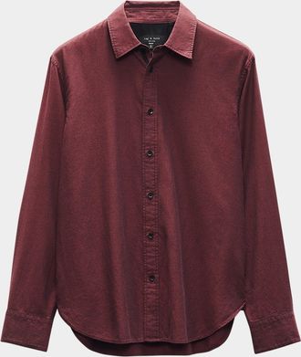 Rag & Bone Mens Zigzag Dobby Sport Shirt