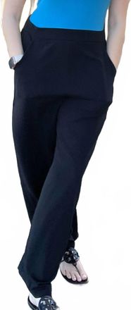 Lili Sidonio x Molly Bracken Woven Straight Trouser In Black