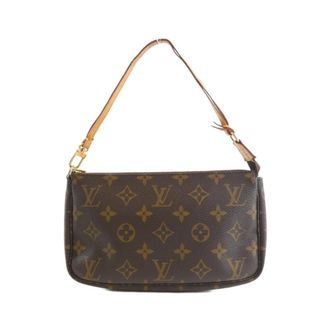 Louis Vuitton Marron Monogram Coated Canvas Pochette Pouch (Pre-Owned)