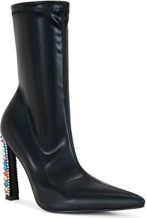 Azalea Wang Gryffon Pointed Toe Bootie in Black at Nordstrom Rack, Size 6.5